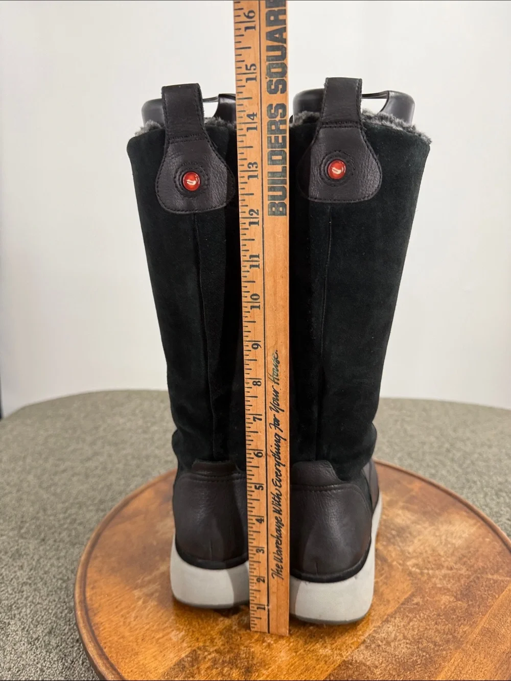 Clarks Unstructured Boots Wm 9.5M Un Vista Hi2 Snow Winter Black Leather Comfort